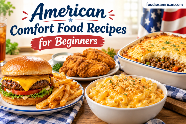 American Comfort Food Recipes for Beginners: Easy, Delicious Meals Anyone Can Make
