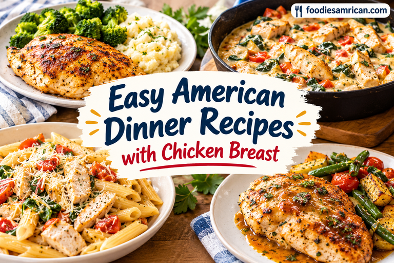 Easy American Dinner Recipes with Chicken Breast: Simple, Delicious, and Family-Friendly Meals