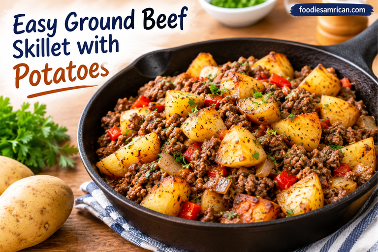 Easy Ground Beef Skillet with Potatoes (One-Pan, Hearty & Delicious)