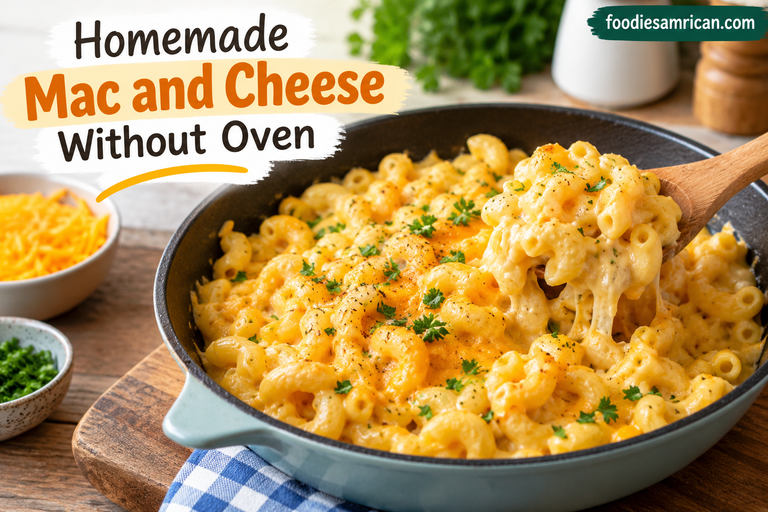 Homemade Mac and Cheese Without Oven: Easy, Creamy, and Cheesy Stovetop Recipe