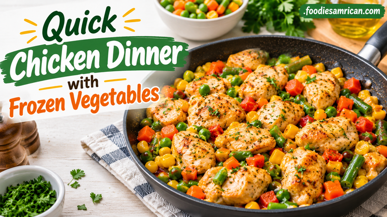 Quick Chicken Dinner with Frozen Vegetables: An Easy One-Pan Meal